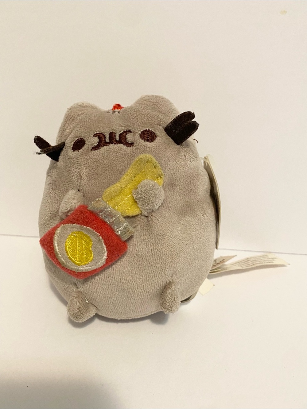 Pusheen Gund Potato Chip Cat Snackable Stuffed Animal Toy Plush Keychain 4”
